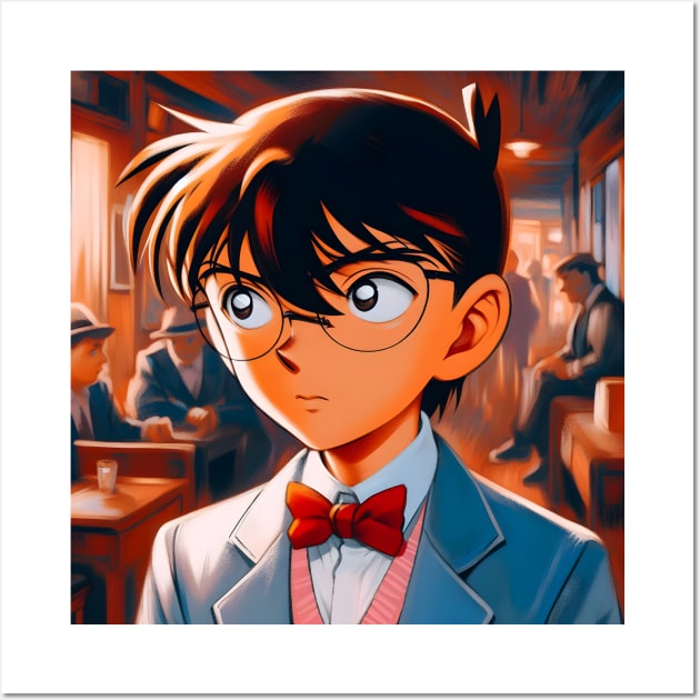 Unleash the Mystery: Detective Conan-inspired Anime Fashion for Sleuth Enthusiasts! Wall Art by insaneLEDP